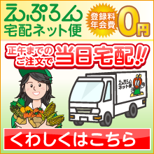 新しいえぷろんフーズの宅配ネット便