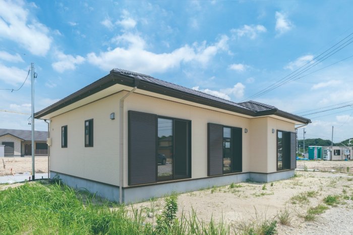 平屋で。区画整理にあたり　懐かしの家から。