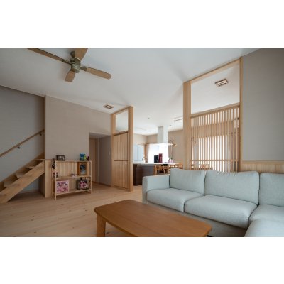 広々くつろげる、こんな家が建つまでの物語です