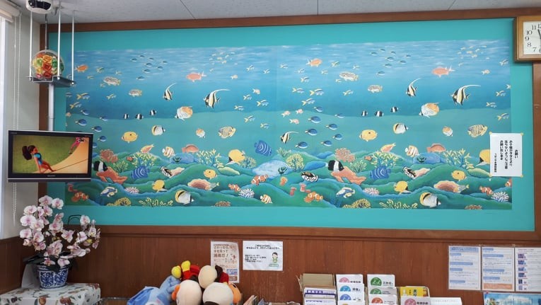 リフォーム前：すてきなイラストの壁