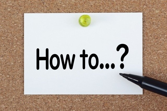 メモに書かれたHow to…？